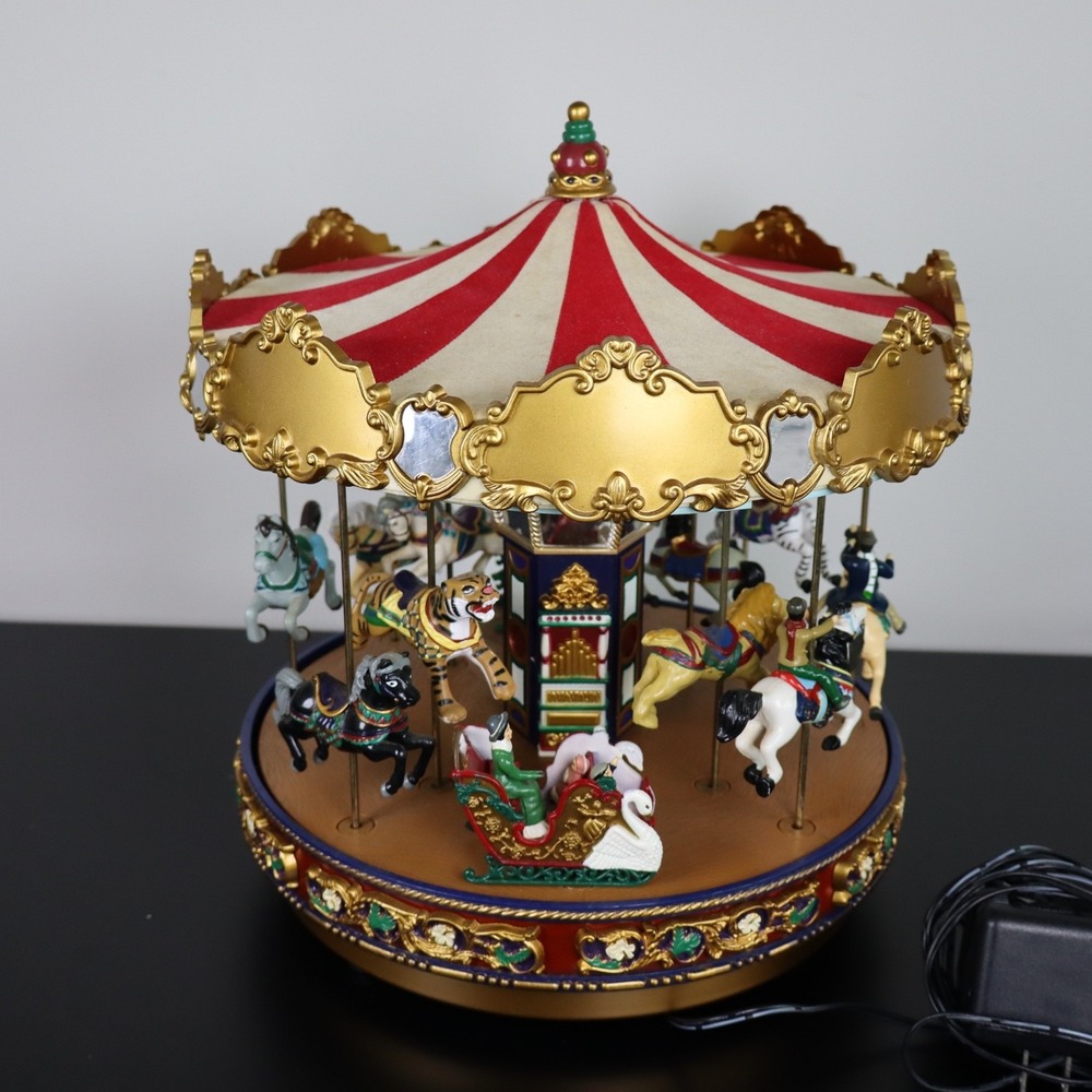 Vintage Mr. Christmas Musical Animated Grand Carousel *READ*